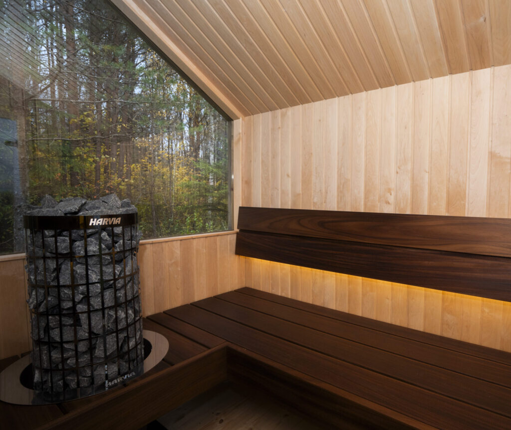 Finnish sauna cabin